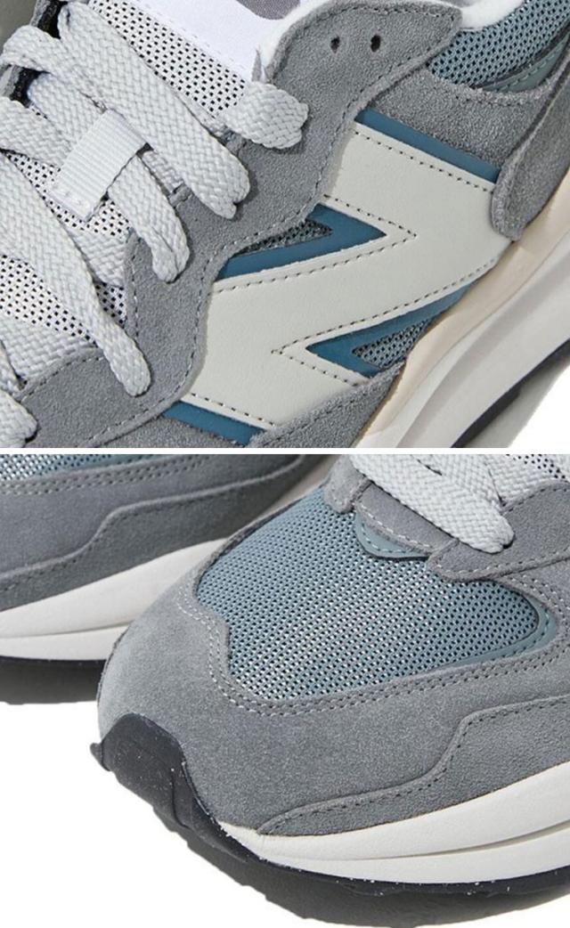 New Balance ニューバランス スニーカー M5740HCF NEWBALANCE M57/40 GRAY BLUE シューズ NEWBALANCE5740 ニューバランス5740 ビッグN レザー 本革_4