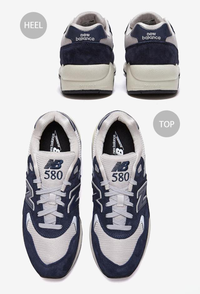 New Balance ニューバランス スニーカー MT580OG2 GRAY NAVY GRAY シューズ NEWBALANCE580 ネイビー グレー ニューバランス580 スウェード_3
