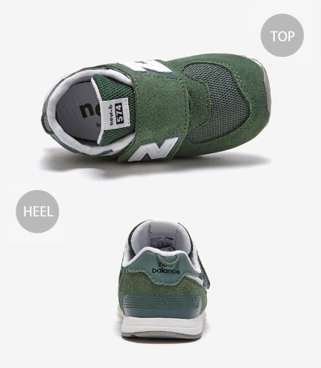 New Balance ニューバランス キッズ スニーカー NewBalance 574 GREEN キッズシューズ グリーン NW574FGG ベビー用 キッズ用 子供用_2