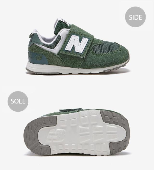 New Balance ニューバランス キッズ スニーカー NewBalance 574 GREEN キッズシューズ グリーン NW574FGG ベビー用 キッズ用 子供用_3