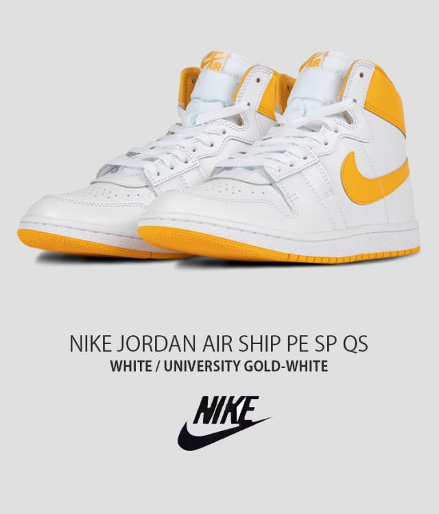 NIKE ナイキ スニーカー JORDAN AIR SHIP PE SP QS ジョーダン エア シップ DX4976-107 ホワイト イエロー メンズ レディース