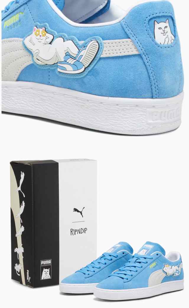PUMA プーマ スニーカー RIPNDIP SUEDE BLUE WHITE 393537-01