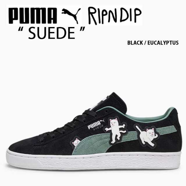 PUMA プーマ スニーカー RIPNDIP SUEDE BLACK GREEN 393872-01 リップンディップ スエード コラボ コラボスニーカー  コラボシューズ グリーン ブラック メンズ レディースの通販はau PAY マーケット - セレクトショップa-clo | au PAY  マーケット－通販サイト