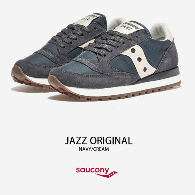 Saucony サッカニー スニーカー JAZZ ORIGINAL NAVY CREAM S2044