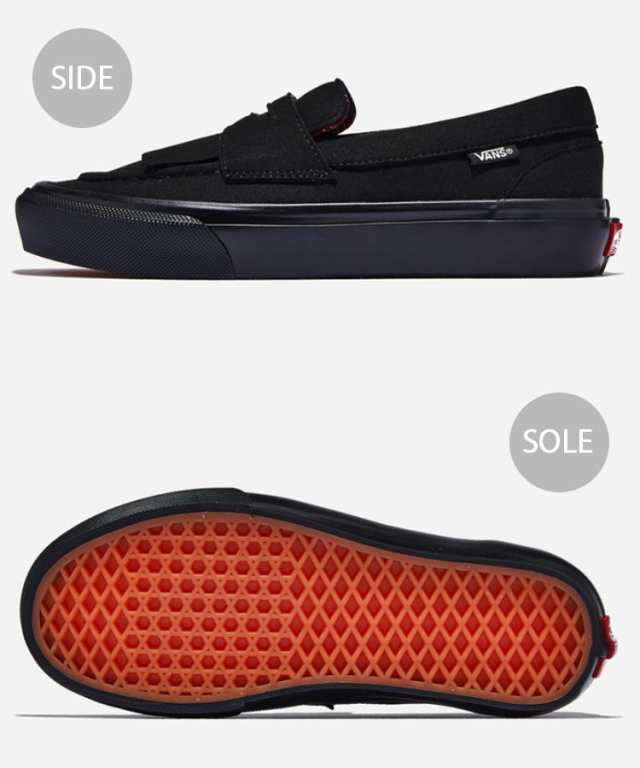 VANS バンズ スニーカー FUDGE LOAFER BLACK V196CF FDG ファッジ