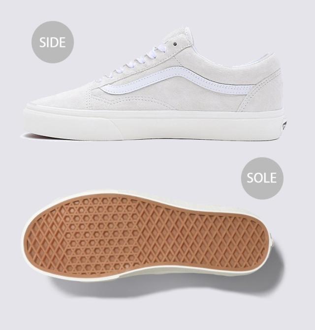VANS バンズ スニーカー OLD SKOOL PIG SUEDE BLANC DE BLANC VN0005UFJVY オールドス