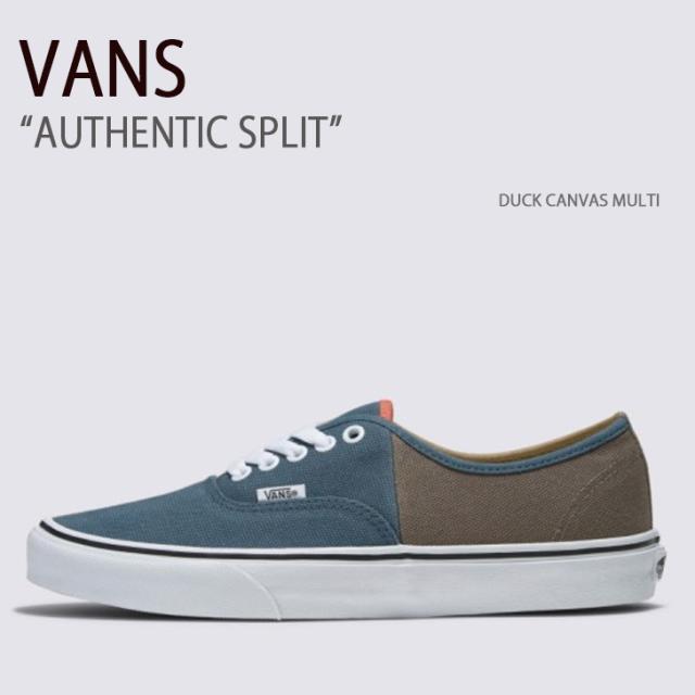 VANS バンズ スニーカー AUTHENTIC SPLIT DUCK CANVAS MULTI VN0009Q8448 オーセンティックスプリット