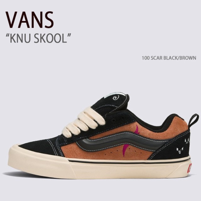 VANS バンズ スニーカー KNU SKOOL DISNEY 100 SCAR BLACK BROWN VN0009QCYS8 ニュースクール  ディズニー その他スニーカー