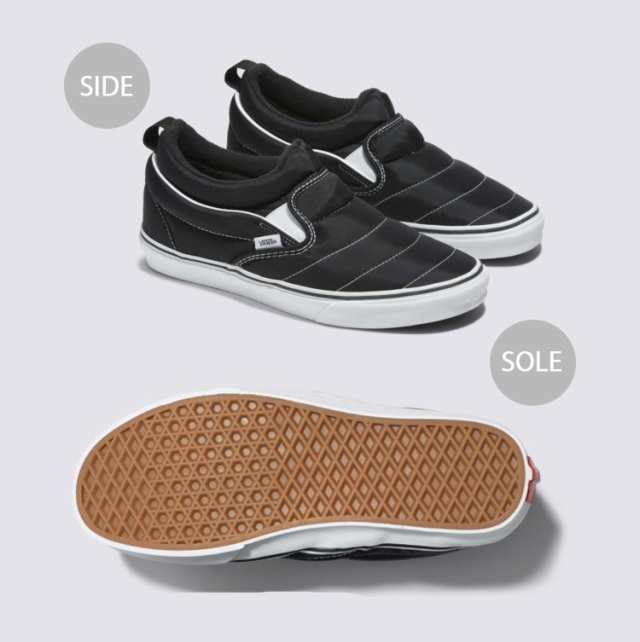 VANS バンズ スニーカー SLIP-ON MID BLACK WHITE VN0009QUBA2