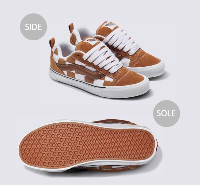 VANS バンズ スニーカー KNU SKOOL MEGA CHECK BROWN VN000CRPBRO
