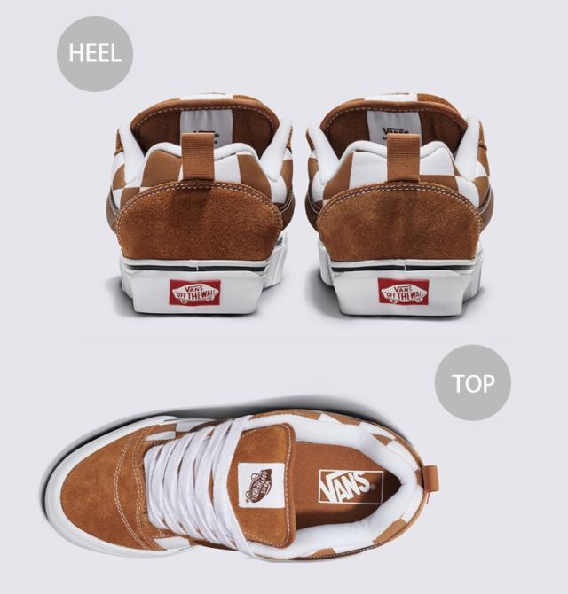 VANS バンズ スニーカー KNU SKOOL MEGA CHECK BROWN VN000CRPBRO