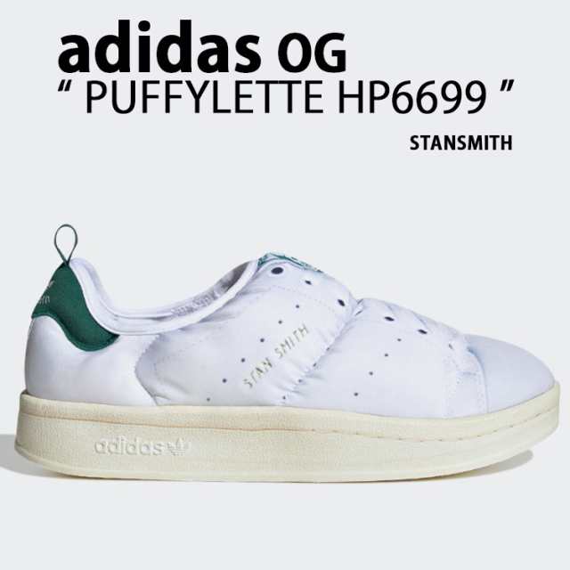 adidas originals アディダス スリッポン サンダル PUFFYLETTE STANSMITH HP6699 パフィレット スタンスミス フェイクプリント ルームシ