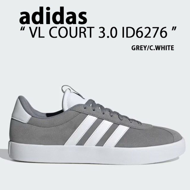 adidas アディダス スニーカー VL COURT 3.0 ID6276 VLコート3.0 GREY THREE CLOUD WHITE シューズ グレースリー