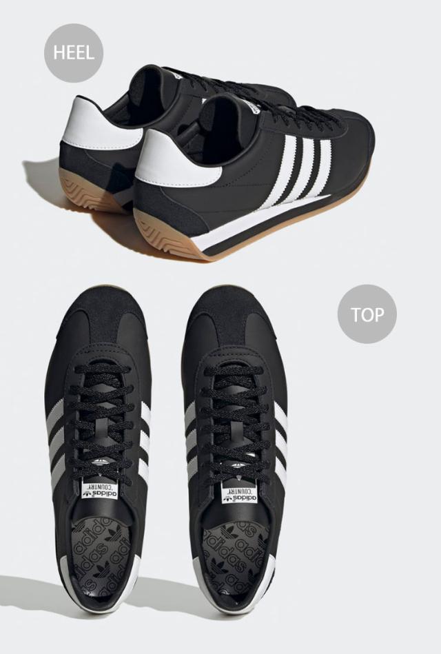 adidas originals アディダス スニーカー COUNTRY OG IE4231 カントリー オリジナル BLACK WHITE シューズ レザーアッパー 本革 ブラック_3