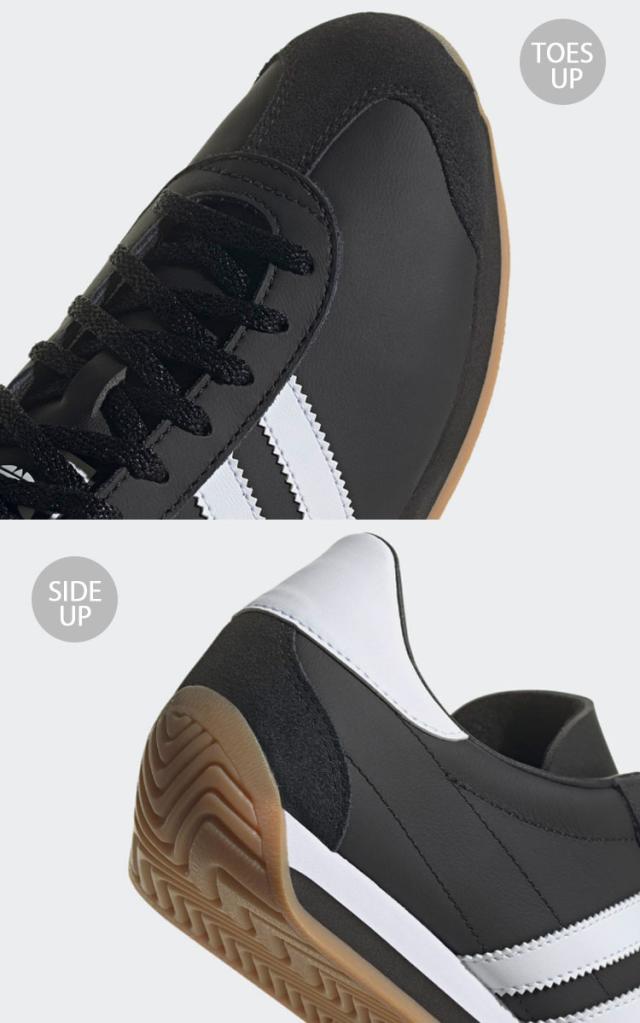 adidas originals アディダス スニーカー COUNTRY OG IE4231 カントリー オリジナル BLACK WHITE シューズ レザーアッパー 本革 ブラック_4