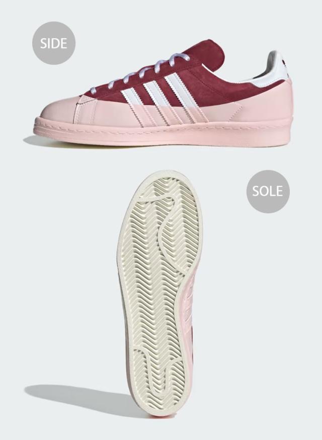 adidas originals アディダス スニーカー CAMPUS 80 CALI DEWITT IG3138 キャンパス BURGUNDY WHITE シューズ カリデウィット バーガンディ_2