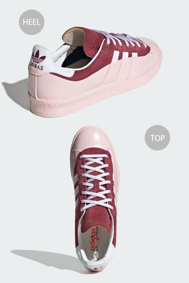 adidas originals アディダス スニーカー CAMPUS 80 CALI DEWITT IG3138 キャンパス BURGUNDY WHITE シューズ カリデウィット バーガンディ_3