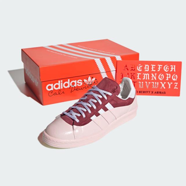 adidas originals アディダス スニーカー CAMPUS 80 CALI DEWITT IG3138 キャンパス BURGUNDY WHITE シューズ カリデウィット バーガンディ_5