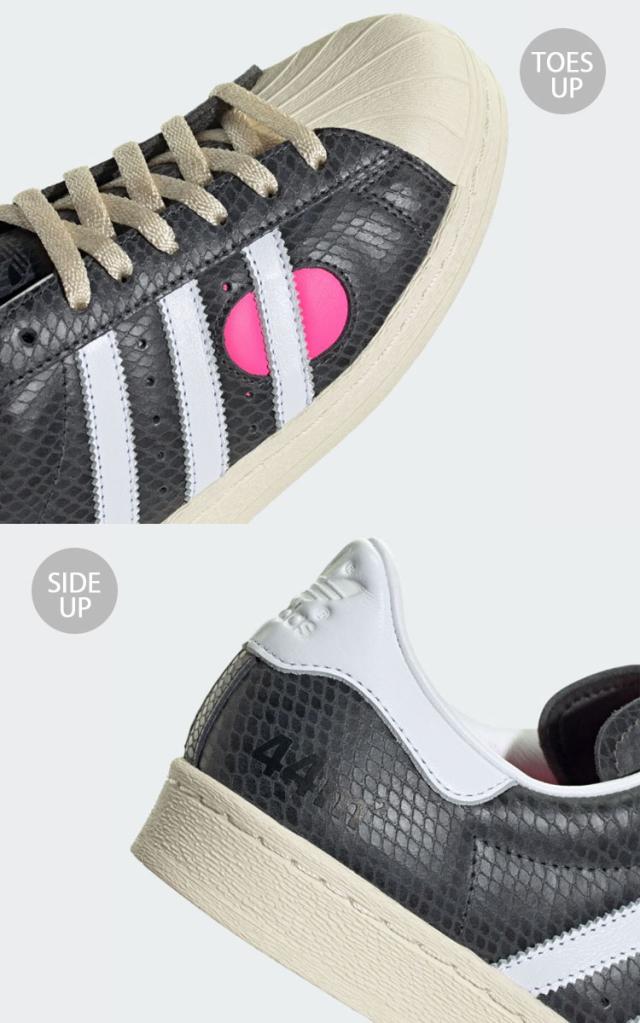 adidas originals アディダス スニーカー SUPERSTAR 82 FACE OKA IG4125 スーパースター CARBON WHITE フェイス カーボン_4