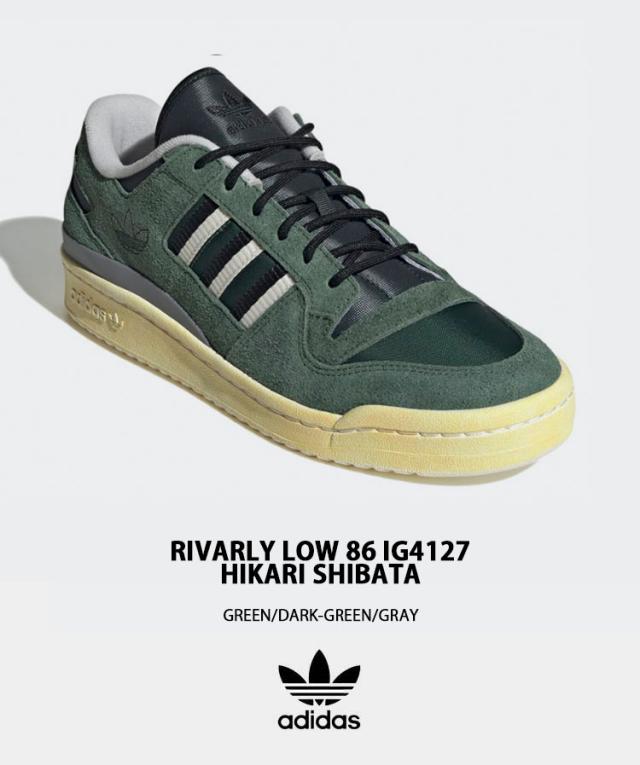 adidas Originals アディダス オリジナルス スニーカー RIVALRY 86 LOW HIKARI SHIBATA IG4127 GREEN WHITE シューズ ヒカリシバタ コラボ