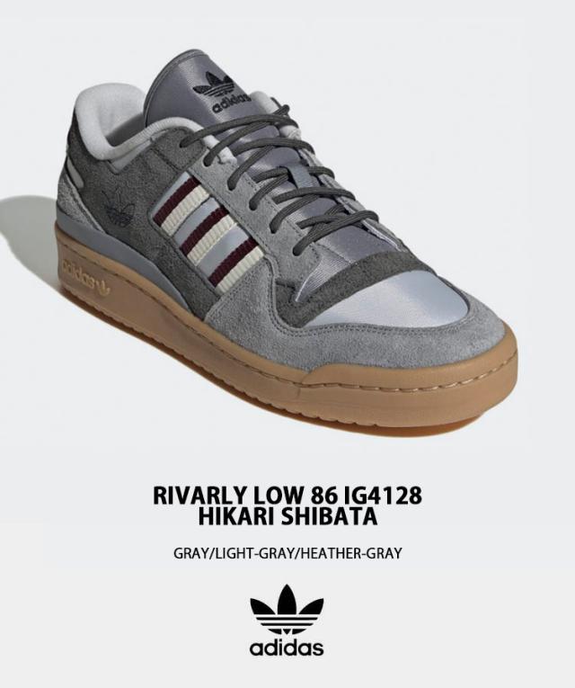 adidas Originals アディダス オリジナルス スニーカー RIVALRY 86 LOW HIKARI SHIBATA IG4128 GRAY HEATEHR ライバリー ロー  コラボ adidas Originals アディダス オリジナルス スニーカー RIVALRY 86 LOW