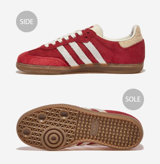 adidas originals アディダス スニーカー SAMBA OG TAL IG8905 サンバ タル SCARLET WHITE SAND シューズ レザーアッパー スエード_2