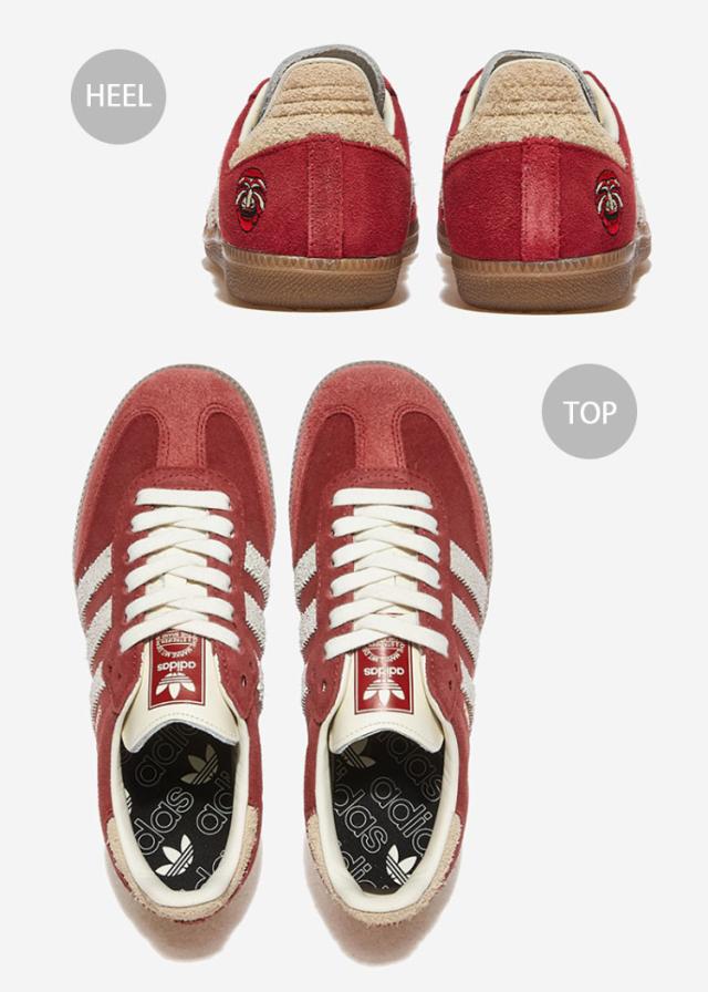 adidas originals アディダス スニーカー SAMBA OG TAL IG8905 サンバ タル SCARLET WHITE SAND シューズ レザーアッパー スエード_3