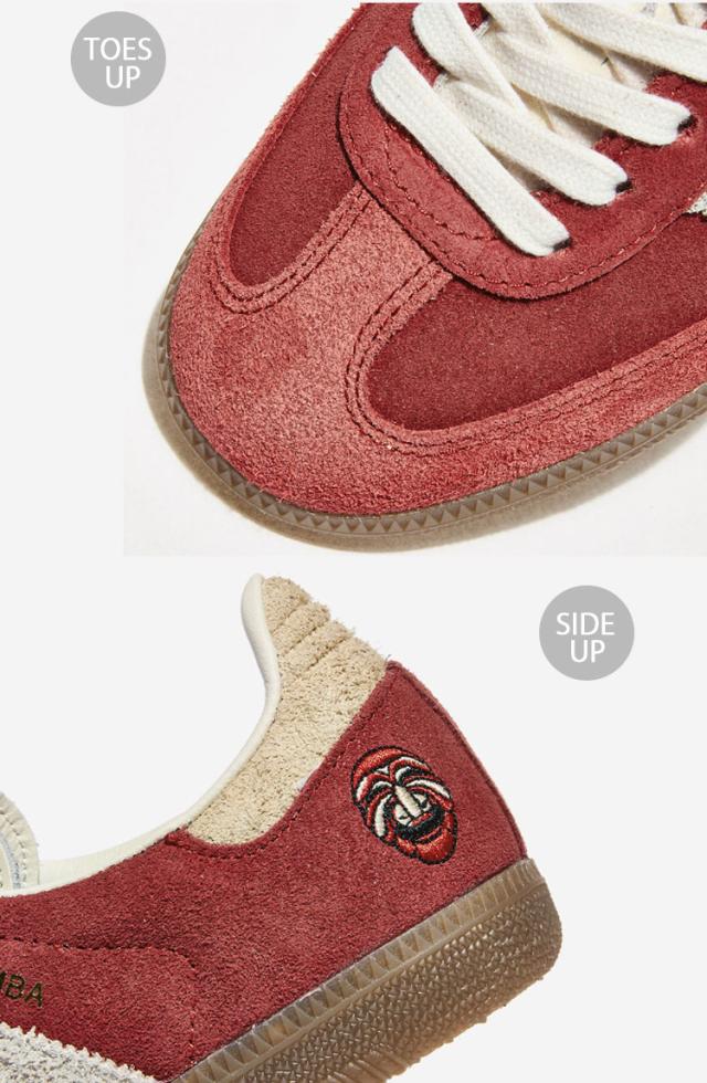 adidas originals アディダス スニーカー SAMBA OG TAL IG8905 サンバ タル SCARLET WHITE SAND シューズ レザーアッパー スエード_4