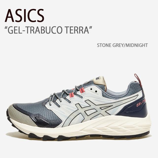 ASICS アシックス スニーカー GEL-TRABUCO TERRA STONE GREY MIDNIGHT ゲルトラブーコテラ 1203A238-020