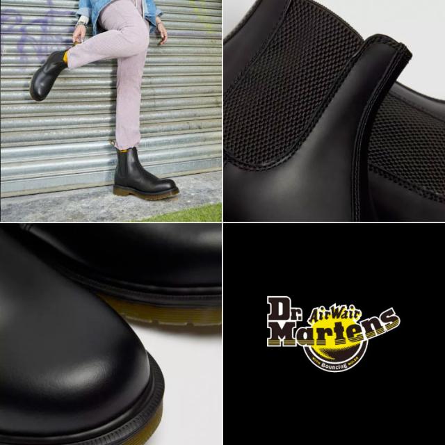Dr.Martens ドクターマーチン サイドゴア レザーシューズ 2976 SMOOTH LEATHER CHELSEA BOOTS 11853001 Black SMOOTH チェルシー_3