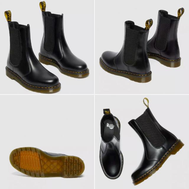 Dr.Martens ドクターマーチン レザーシューズ  2976 HI SMOOTH LEATHER CHELSEA BOOTS 26964001 BLACK SMOOTH ブラック ハイカット Dr.Martens ドクターマーチン レザーシューズ 2976 HI SMOOTH LEATHER
