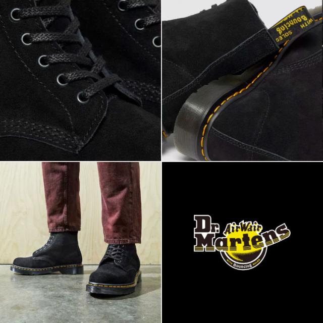 Dr.Martens ドクターマーチン 8ホールブーツ レザーブーツ 1460 8EYE PASCAL SUEDE LACE UP BOOTS 27457001 Black E H SUEDE パスカル スウェード スエード レザー ブラック_3