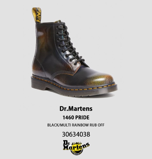 Dr.Martens ドクターマーチン 8ホールブーツ レザー 1460 FOR PRIDE 