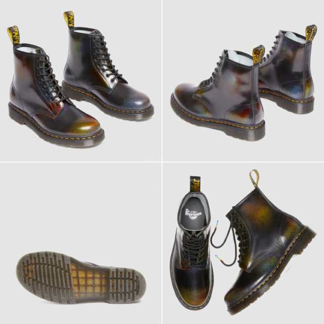 Dr.Martens ドクターマーチン 8ホールブーツ レザー 1460 FOR PRIDE BLACKxMULTI RAINBOW 30634038  ブラック マルチ レインボー