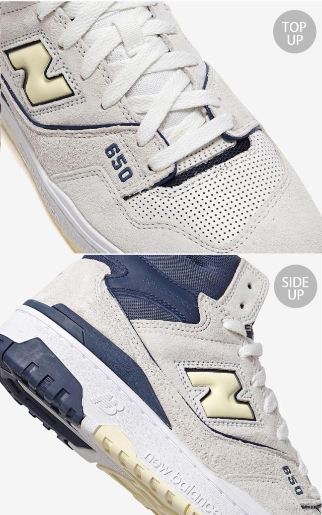 New Balance ニューバランス スニーカー BB650RVN BEIGE NAVY NewBalanceBB650 シューズ ベージュ ネイビー ニューバランスBB650 レザー_4