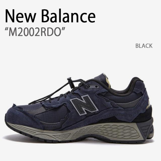 New Balance ニューバランス スニーカー M2002RDO BLACK ブラック シューズ レザー 本革 メンズ レディース