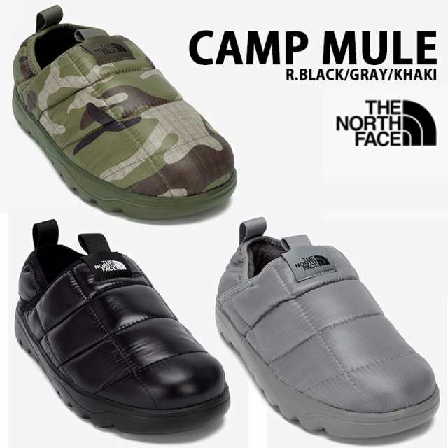 THE NORTH FACE ノースフェイス ダウンサンダル CAMP MULE キャンプ ミュール スリッポン 迷彩 シューズ サンダル スリッパ NS93P54A/B/C