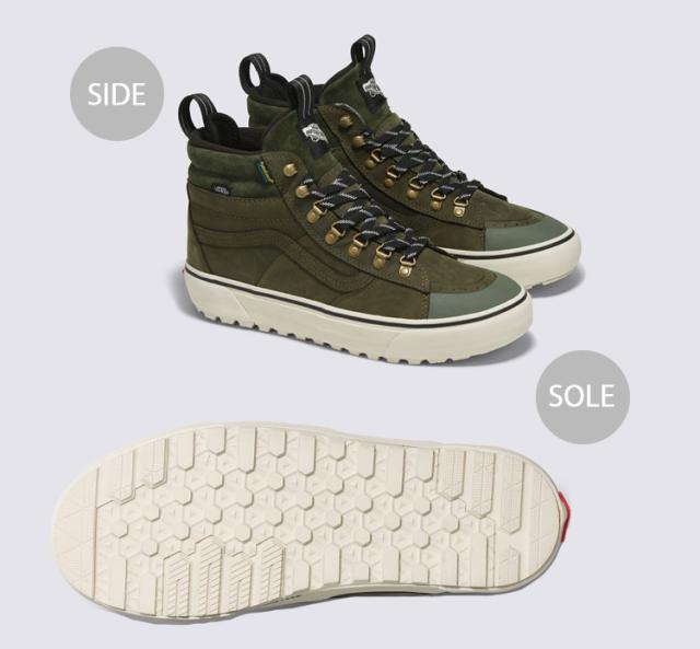 VANS バンズ スニーカー SK8-HI DIP MTE-2 OLIVE VN0009QMOLV スケートハイ DIP MTE-2 オリーブ_1