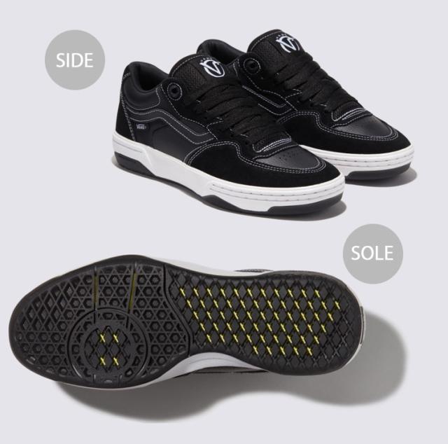 VANS バンズ スニーカー ROWAN 2 BLACK WHITE VN0A2Z3IBZW ローワン2 ブラック ホワイト メンズ レディース 男性用 女性用