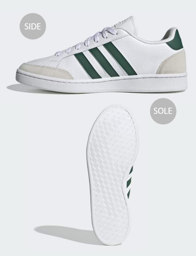 adidas アディダス スニーカー GRAND COURT SE FW6688 グランドコートSE CLOUD WHITE COLLEGIATE GREEN ORBIT GREY_2