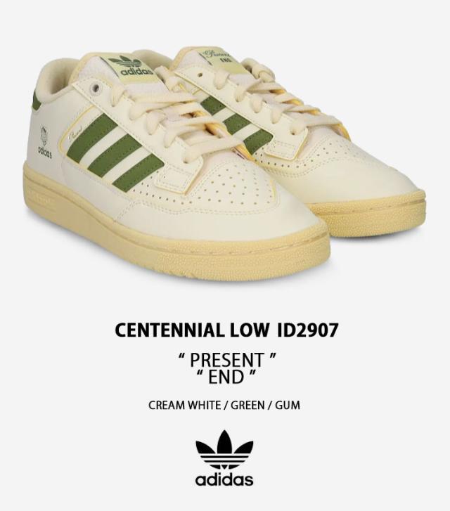 adidas originals アディダス スニーカー END. CENTENNIAL LOW ID2907 CREAM GREEN GUM シューズ エンド センテニアル コラボ_1