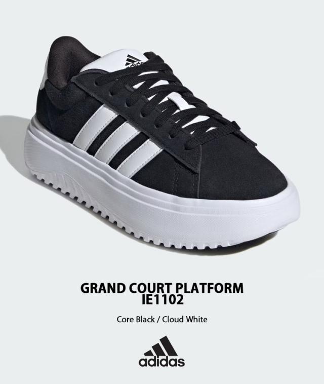 adidas アディダス スニーカー 厚底 GRANDCOURT PLATFORM IE1102