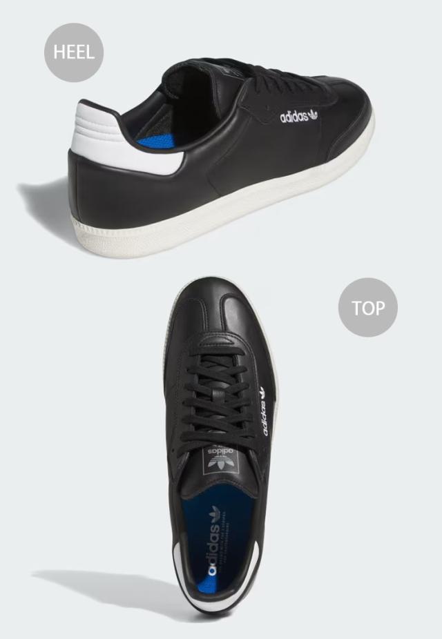 adidas originals アディダス スニーカー SAMBA ADV IE3106 サンバ BLACK GRAY WHITE シューズ レザー 本革 SKATEBOARDING ブラック_3