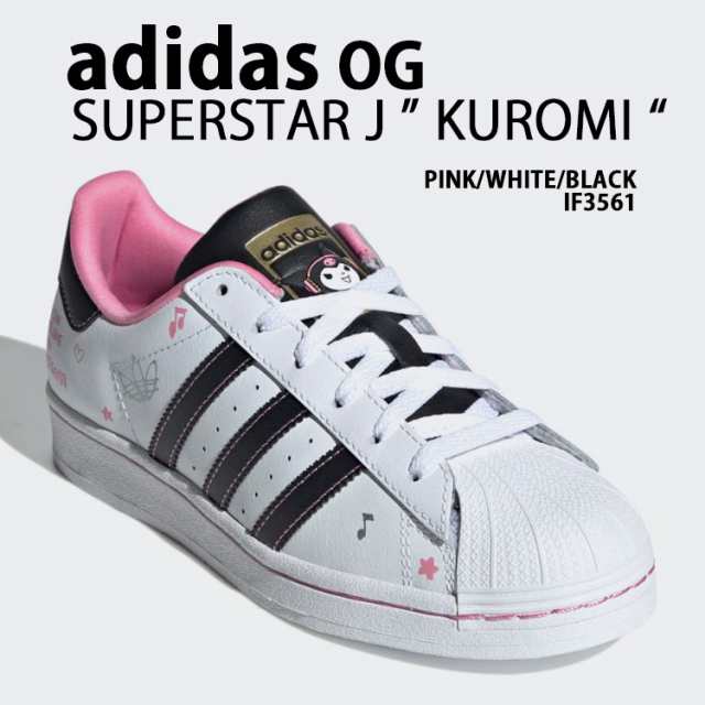 adidas originals アディダス レディース ジュニア スニーカー SUPERSTAR J IF3561 サンリオ クロミ PINK WHITE BLACK コラボシューズ