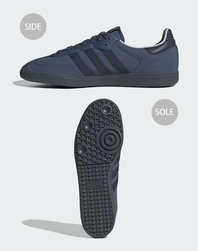 adidas originals アディダス スニーカー SAMBA OG IG6169 サンバ オリジナル INK INDIGO GRAY シューズ ナイロン リフレクター 反射_3