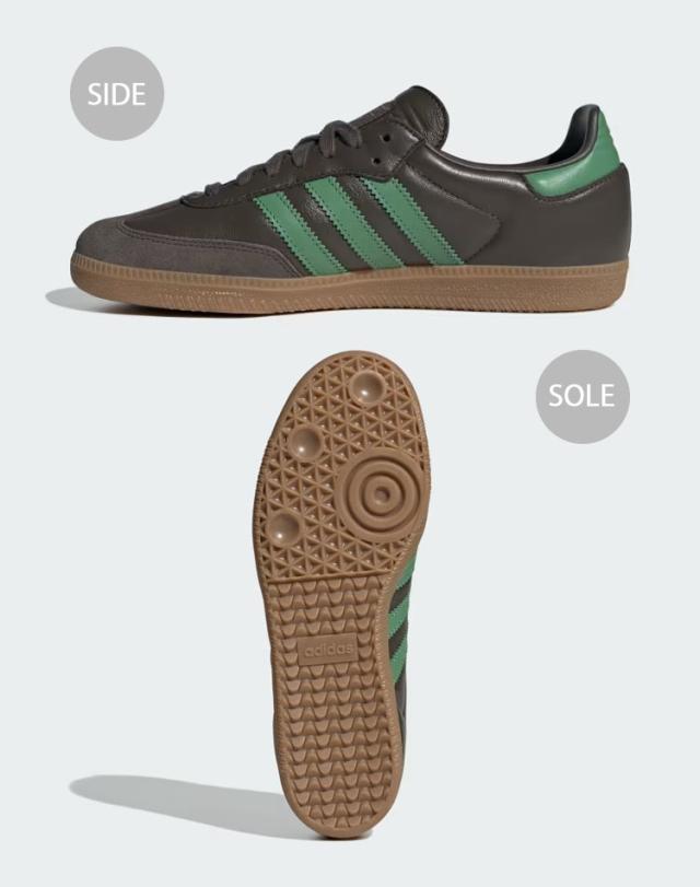 adidas originals アディダス スニーカー SAMBA OG IG6175 サンバ オリジナル OLIVE GREEN GUM シューズ レザーアッパー 本革 オリーブ_2