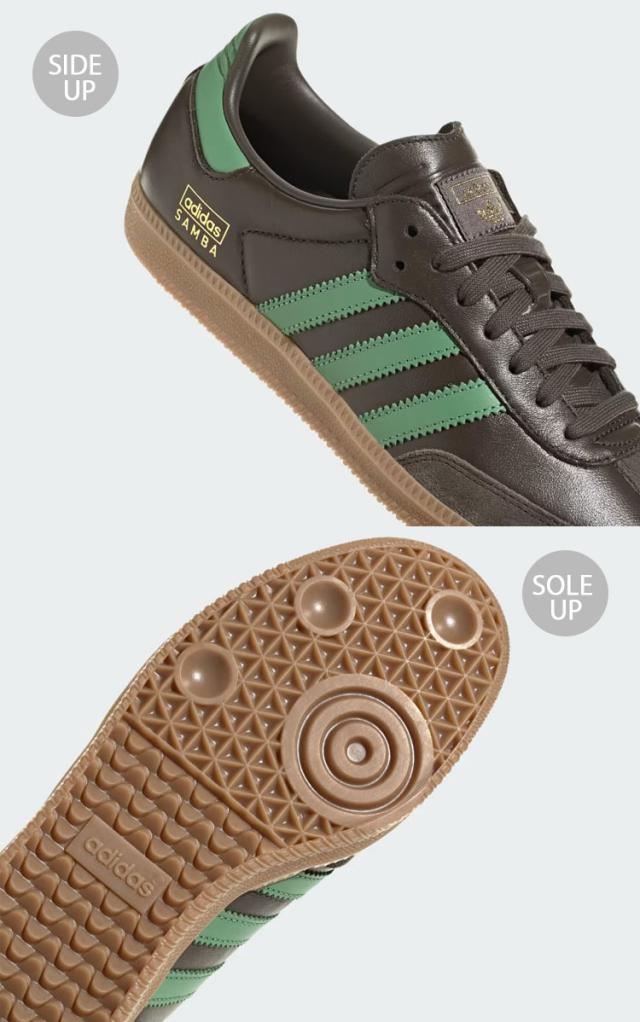 adidas originals アディダス スニーカー SAMBA OG IG6175 サンバ オリジナル OLIVE GREEN GUM シューズ レザーアッパー 本革 オリーブ_4