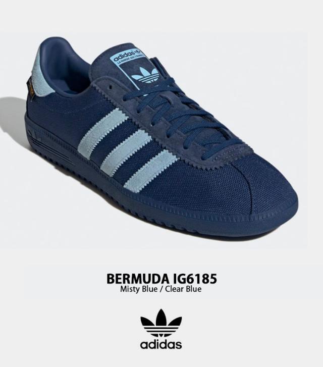 adidas originals アディダス スニーカー BERMUDA IG6185 MISTY BLUE バミューダ シューズ CORDURA ナイロン ミスティブルー_1