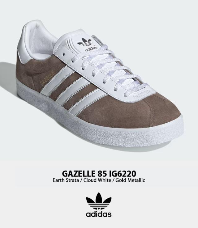 adidas originals アディダス スニーカー GAZELLE 85 IG6220 EARTH WHITE GOLD ガゼル シューズ スエード スウェード 本革 アース_1