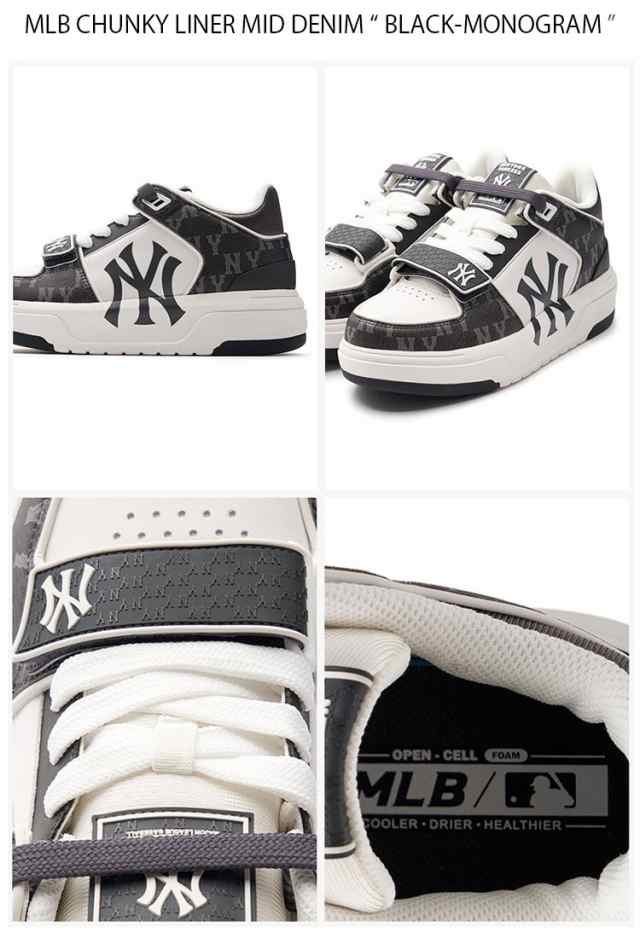 MLB エムエルビー スニーカー MLB CHUNKY LINER MID DENIM
